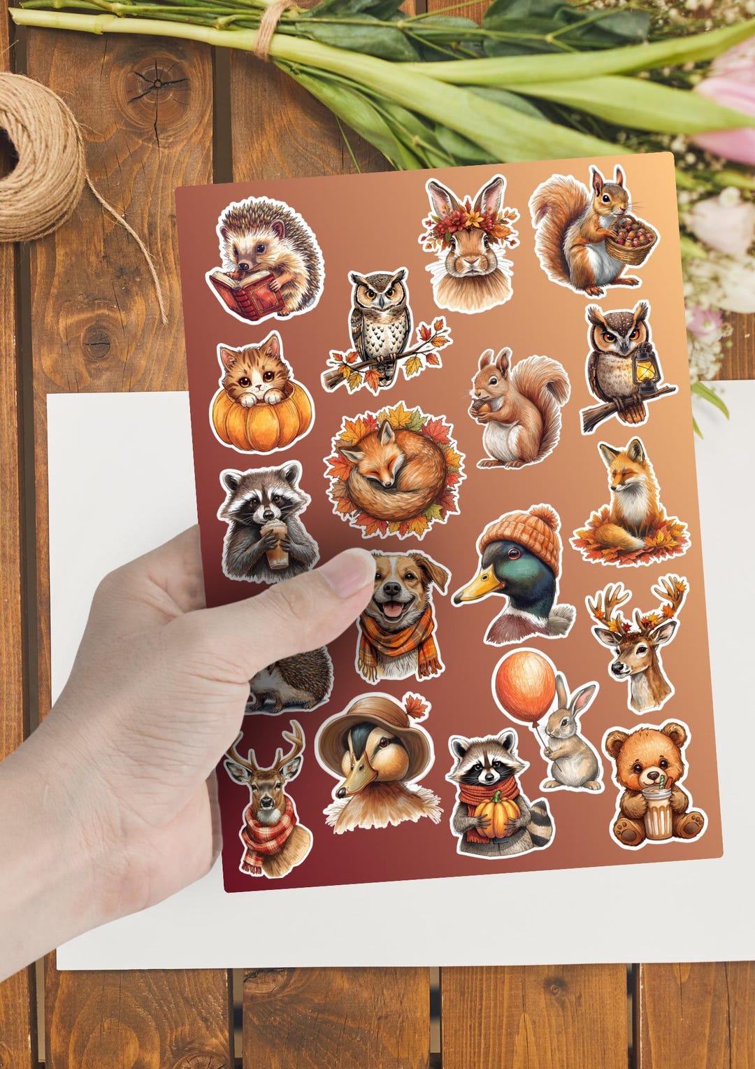 Autumn Sticker Set | 51 Stickers Without Background | Cozy Autumn ...
