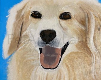 Custom pet portrait | cat dog any pet | painting | personalized | hand-made