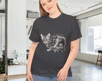 Bengal Cat Graphic Tee, Animal Lover T-Shirt