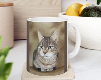 Bengal Cat Ceramic Coffee Mug: Cat Lover Gift