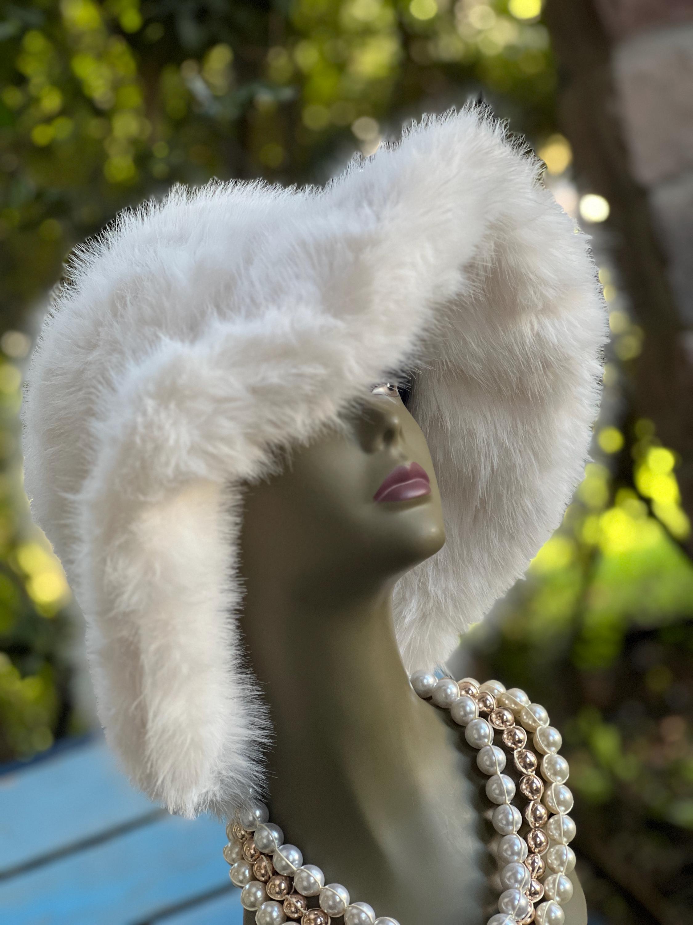 Faux Fur Elegant Big Beautiful Soft Thick Floppy Fluffy Classic Hat NWT Oversized Fur Hat - Etsy main image 2
