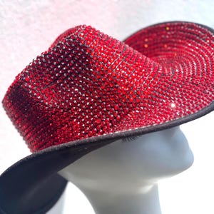 Red Sparkle Cowboy Hat - Etsy display picture 1