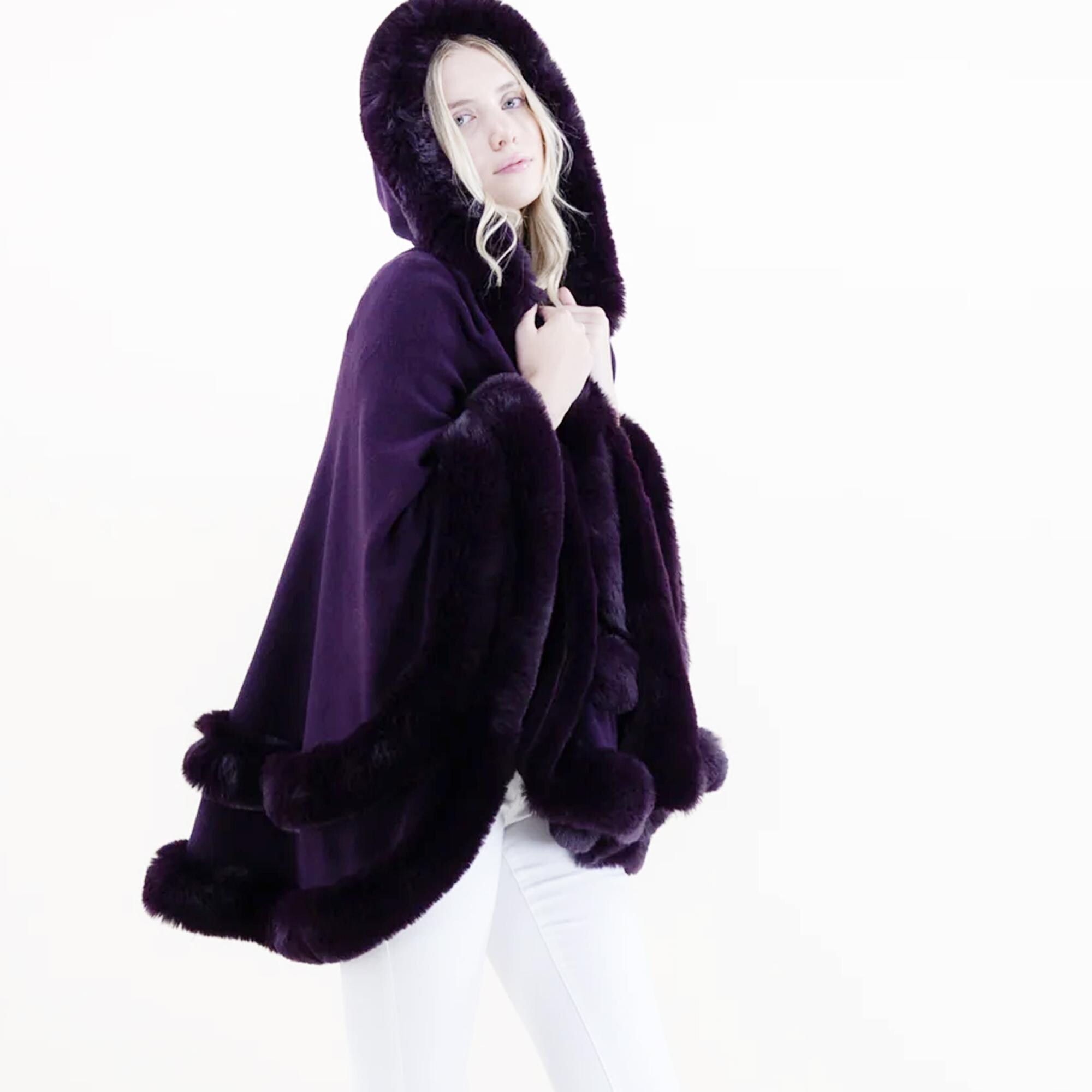 Plum Hood Cape