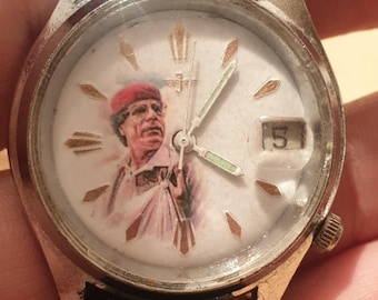 Orologio da polso molto raro del presidente Muammar Gheddafi della Repubblica Libica