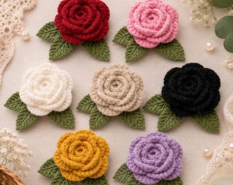 Realistic Crochet Rose Pattern PDF | Amigurumi Flower Tutorial (Instant Download)