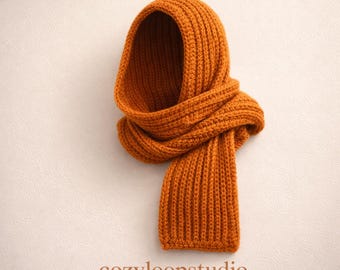 Patrón de bufanda con capucha de ganchillo / Cuello de invierno acogedor (descarga en PDF)