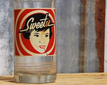 Sweetie Soda Bottle, 1960s Mod Pop Art Soda Cola Bottle