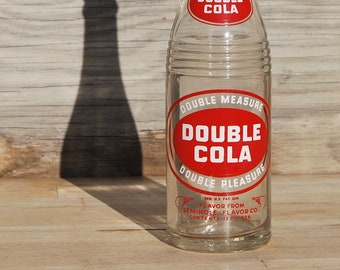 Six Pack of Antique Double Cola Bottles