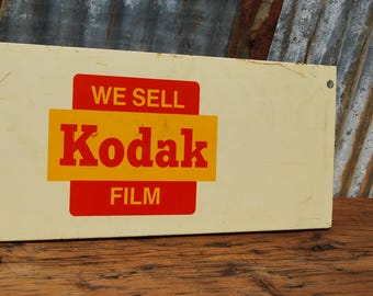 Vintage Kodak Advertising Metal Sign, We Sell Kodak Film