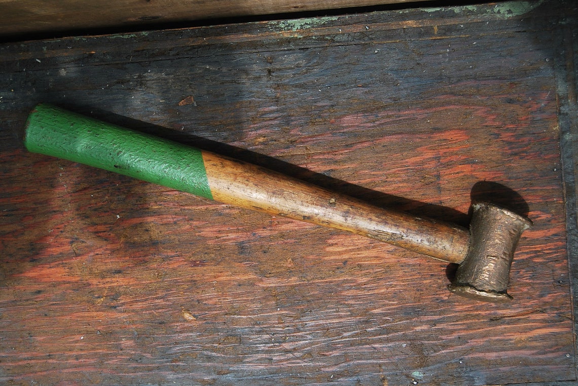 Vintage brass hammer Etsy