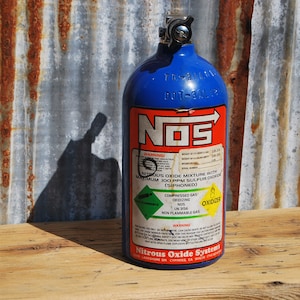 90&#39;s Vintage NOS Nitrous Oxide Gas Bottle Cylinder, 5lb capacity