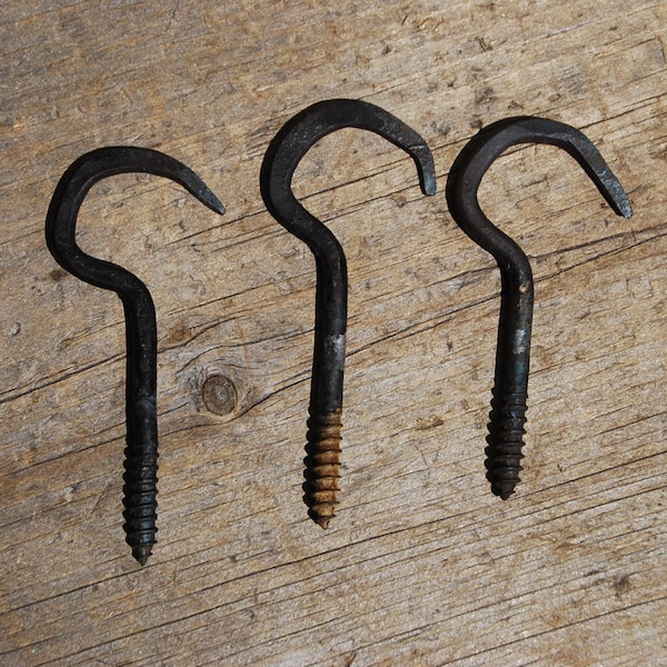 One Blacksmithed Screw Hook