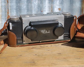 stereo realist カメラ　革ケース付 ヴィンテージ ヴィンテージ ステレオリアリスト 立体カメラ（オリジナルレザーケース