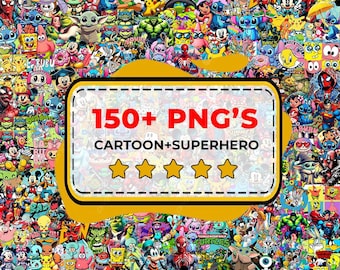 150+ Cartoon Mega Bundle Png, Cartoon Clipart, Cartoon png, Cartoon characters Svg, T shirt Design, Cartoons Bundle, Cricut Files, Retro Svg
