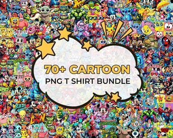70+ Cartoon Mega Bundle Png, Cartoon characters Svg, Cartoon Clipart, Cartoon png, T shirt Design, Cartoons Bundle, Cricut Files, Retro Svg