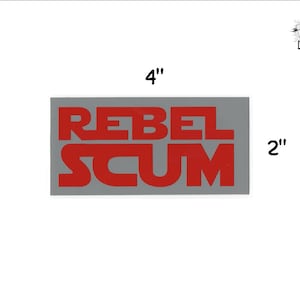 Rebel Scum - star wars sticker opaque decal fun fandom bumper sticker laptop decal geek gift