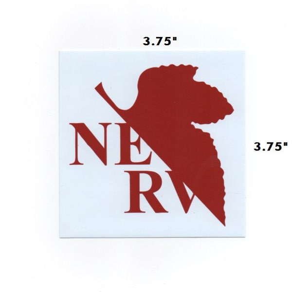 NERV Sticker - neon genesis evangelion leaf symbol neo tokyo anime fandom geek gift