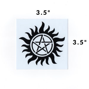 Supernatural sticker - anti possession tattoo decal geek gift