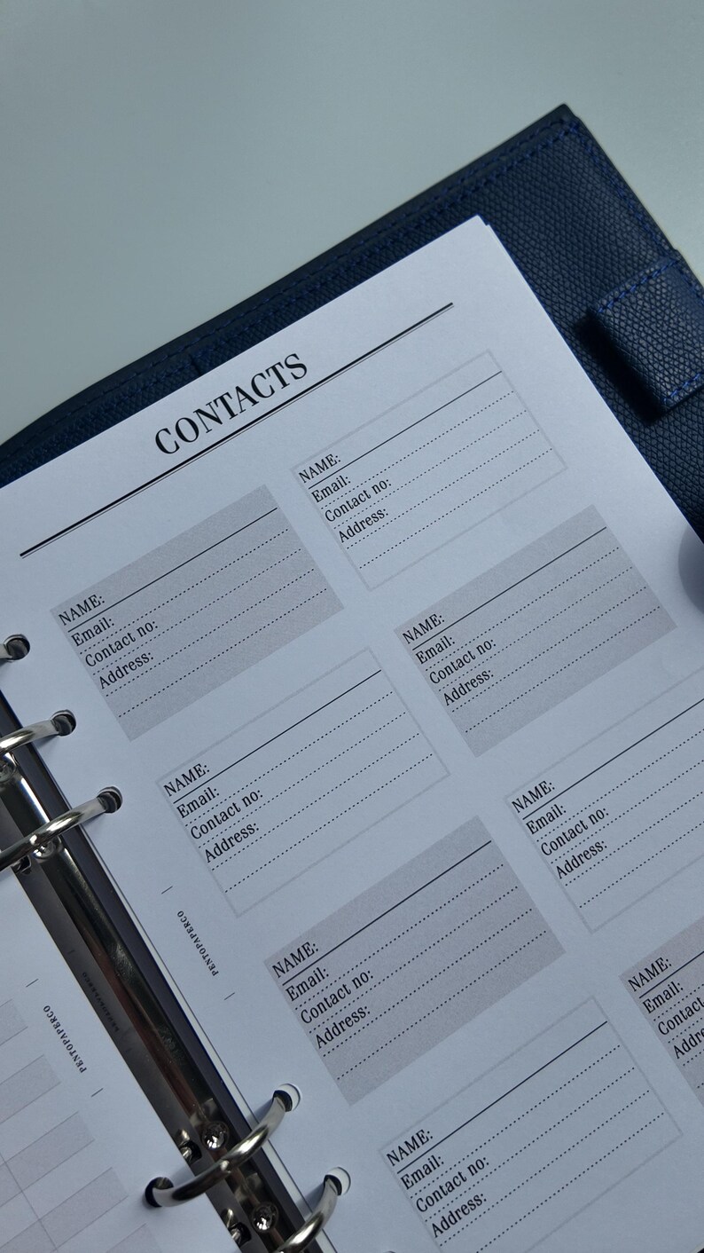 A5 Productivity Planner Inserts | Minimalist Organizer Bundle - Etsy