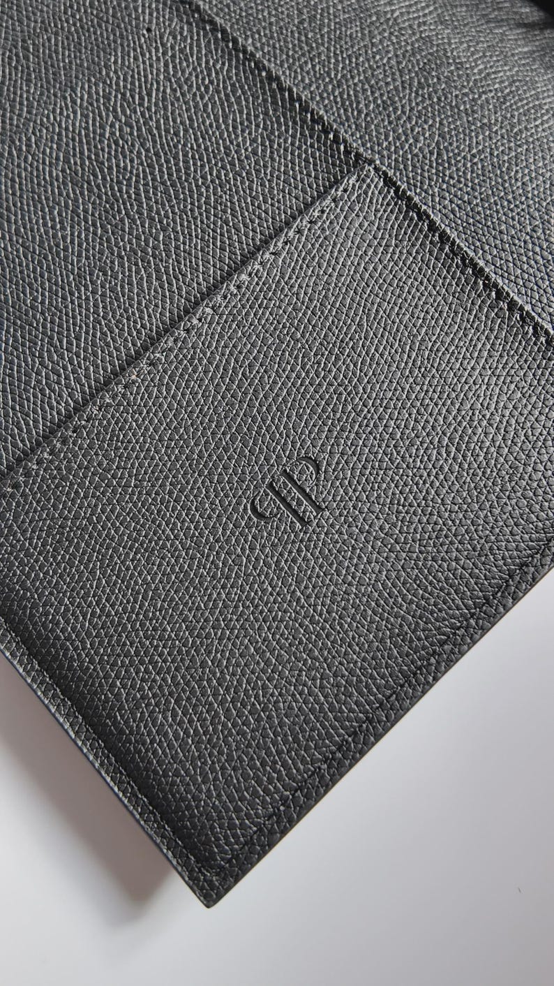 Classeur à anneaux A5 en cuir végétalien : organiseur d'agenda rechargeable image 13