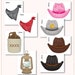 Printable Western Photo Booth Props 32 Printable Cowboy Props Instant ...