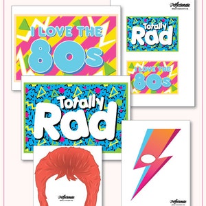 Printable 80s Photo Booth Props | 30 Printable 80s Props | Instant ...