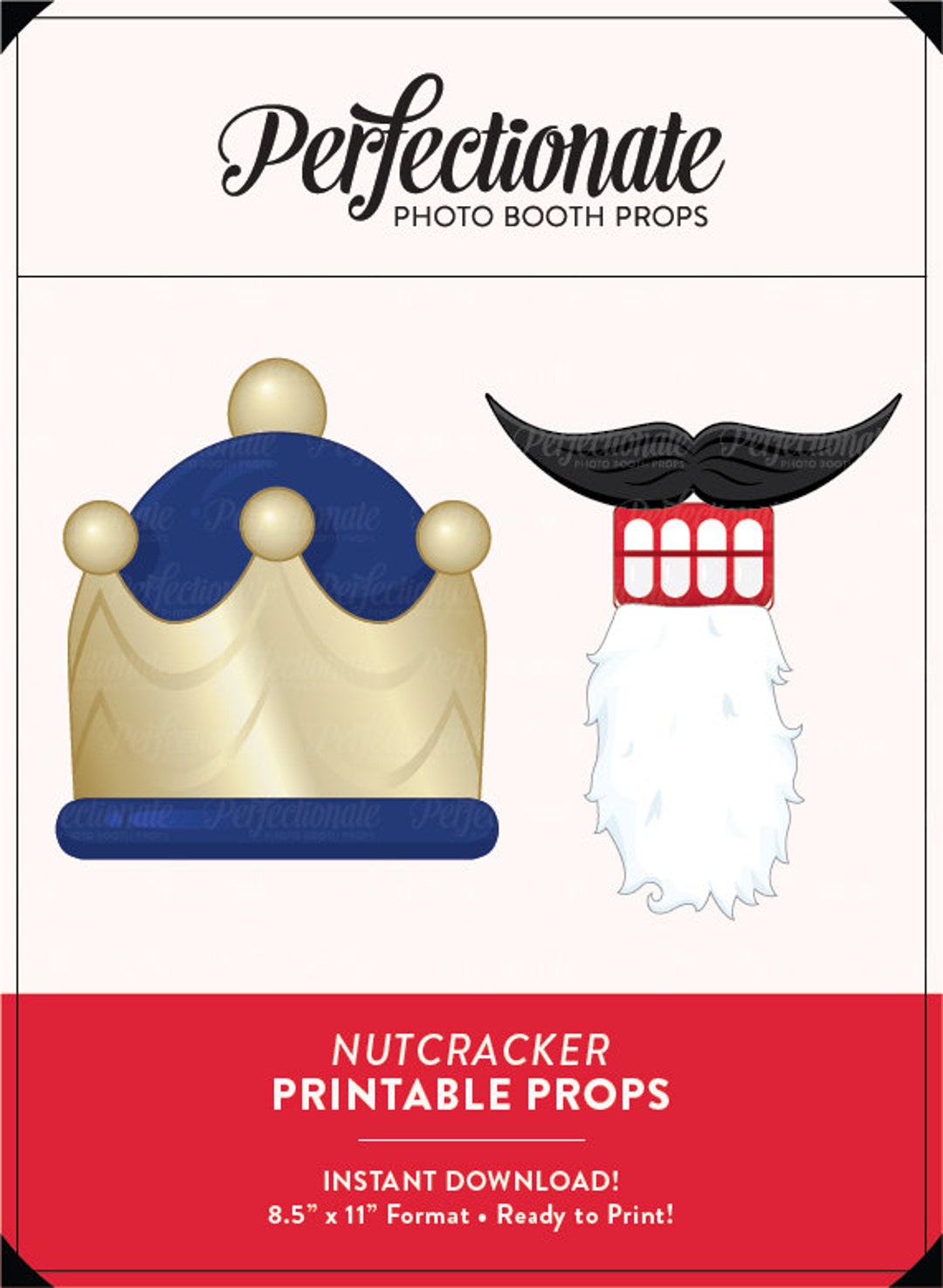 Nutcracker Hat Printable Props Christmas Printable Instant Download Etsy