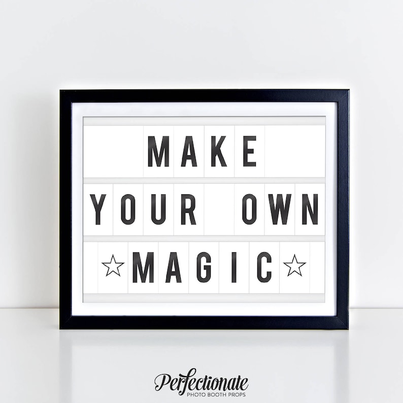 Make Your Own Magic Digital Print 8 X 10 Instant