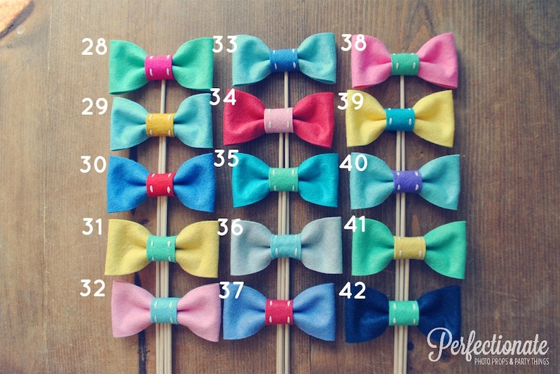 4 Bow Tie Props Bow Tie Photo Prop Choose 4 Bow Props