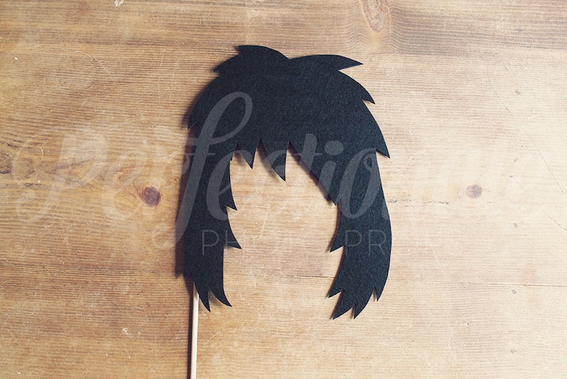 Felt Punk Rocker Hair Prop 80s Party 80s Hair Prop 80s Photo Booth Rocker Hair