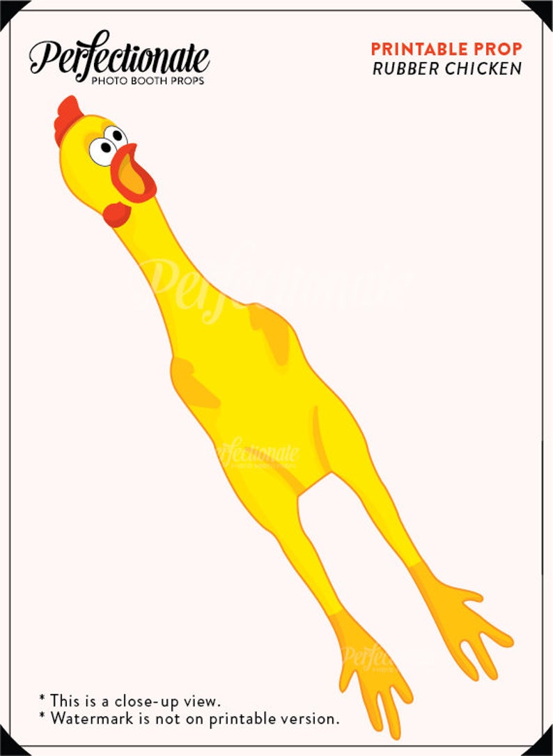 Rubber Chicken Deluxe Classic Prop Joke Yellow Fowl Play