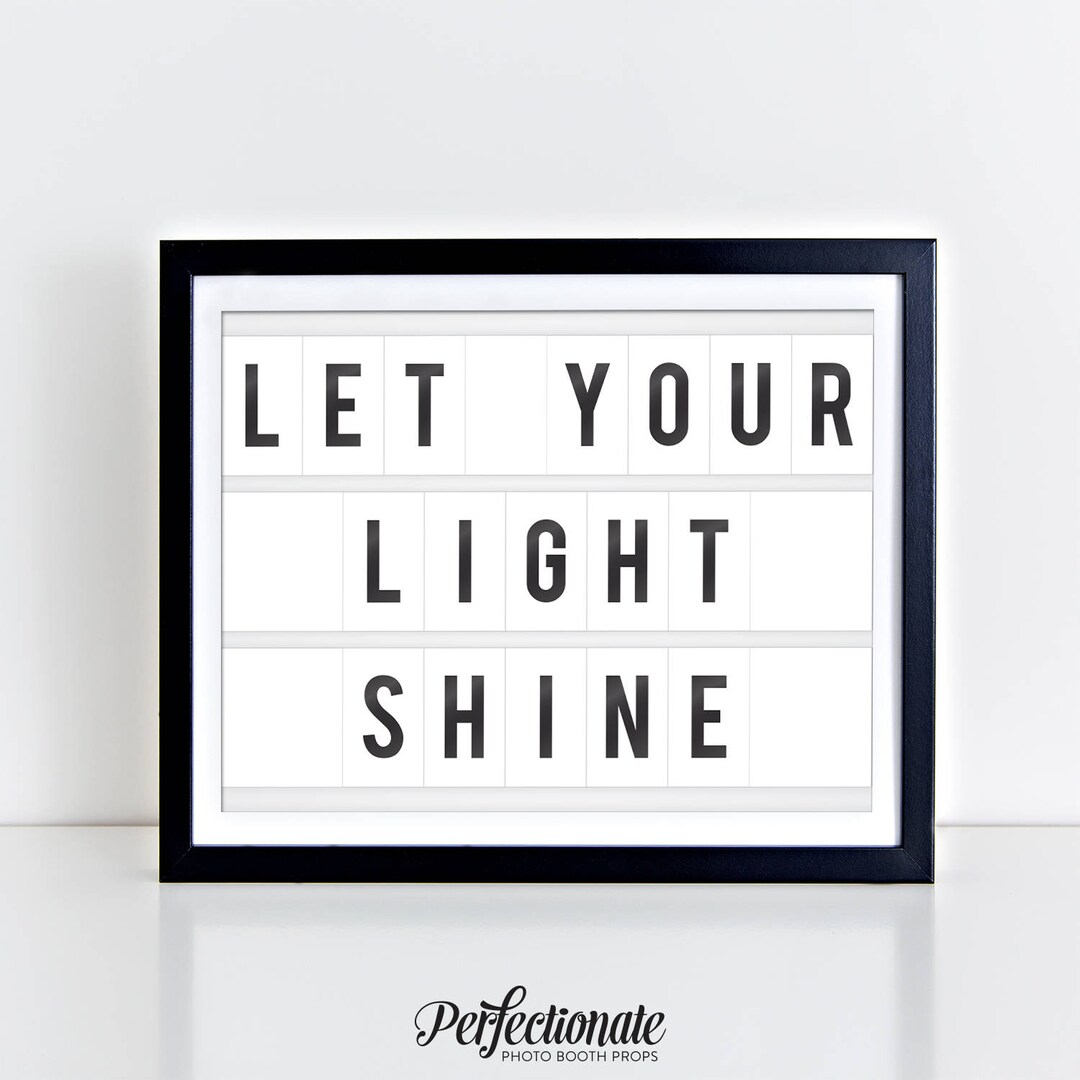 Let Your Light Shine Digital Print 8 X 10 Let Your Light Shine Print ...