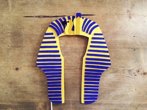 Felt King Tut Prop Egyptian Props Egyptian Headdress Etsy felt-king-tut-prop-egyptian-props-egyptian-headdress-etsy