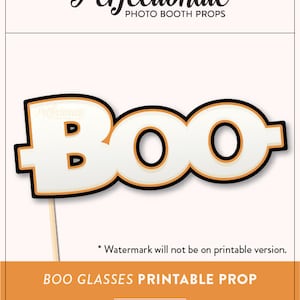 Printable BOO Glasses Printable Halloween Glasses Halloween Props ...