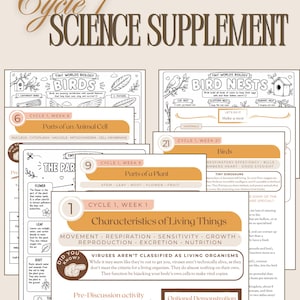 Cycle 1 Weeks 1-28 Corresponding Science Experiment Sheets