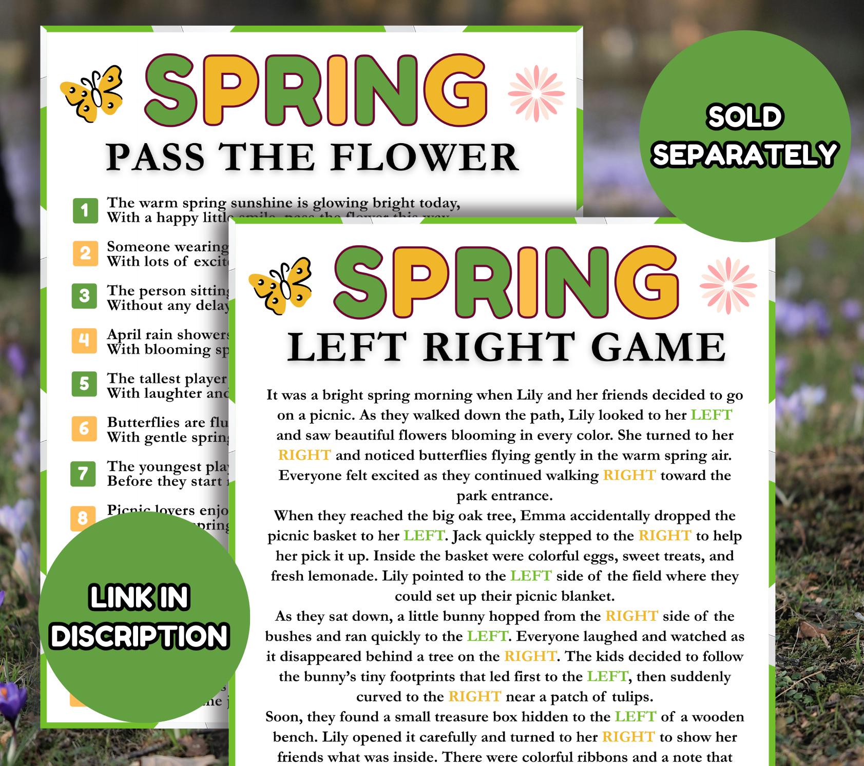 Spring Riddle Sheets For Kids Pdf Spring Riddle Game, Printable Spring Trivia Game, Riddle Quiz, Senior ...