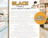 Black Family Left Right Game, Funny Black Family Reunion Game, Black Family Game Pass the Prize, Black Game Night, Black Games for Family