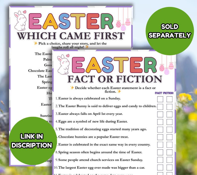Spring Think Fast Game, Fun Printable Spring Game for Kids Adults ...