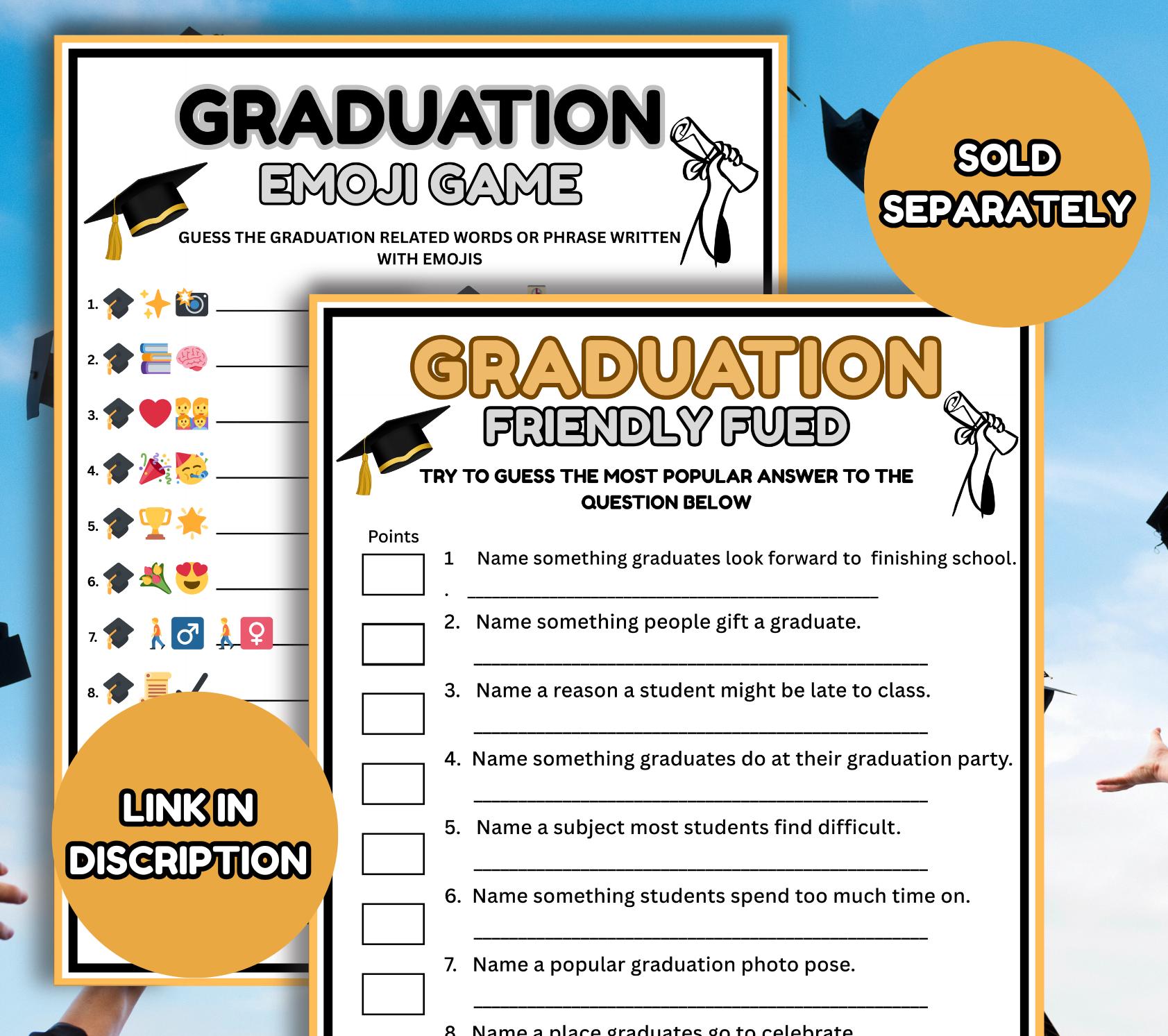 Graduation Left Right Game, Fun Printable Graduation Party Game ...