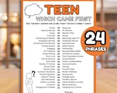 Which Came First Teen Trivia Game, Printable Trivia Game for Teens Tweens Fun Group Game for Teen Girls Which Came First Teens Quiz Teenage