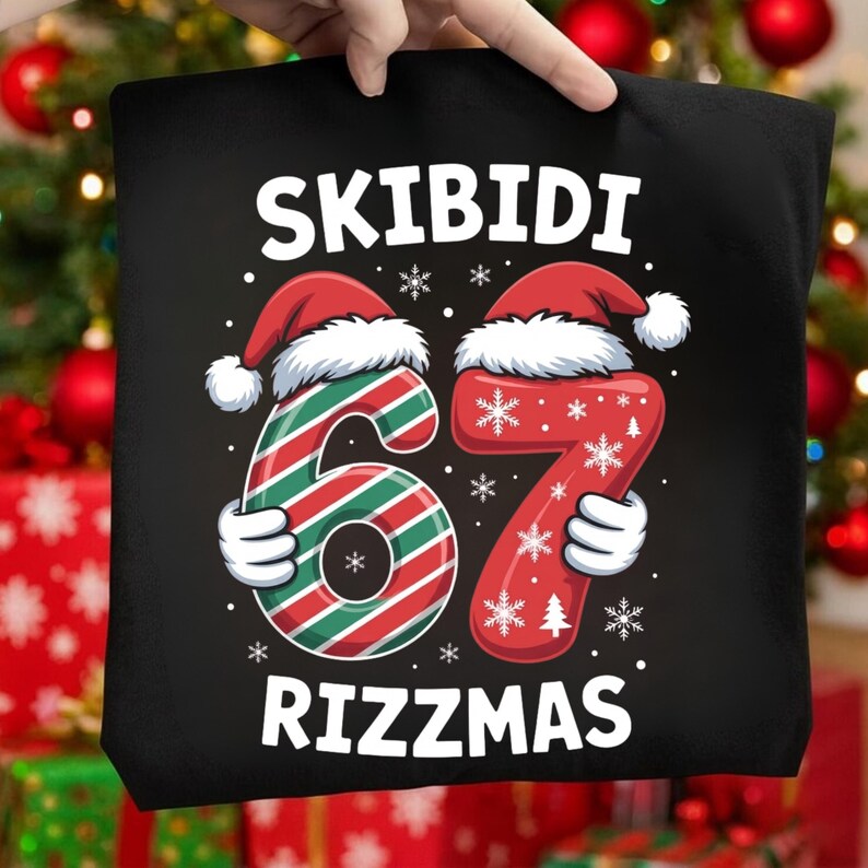 Skibidi 67 Rizzmas Christmas Meme PNG - Etsy