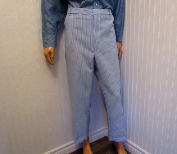 pinstripe golf trousers