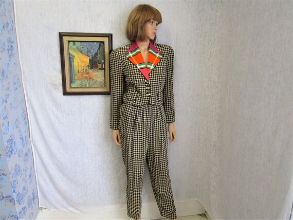 90s S Dorothy Schoelen Platinum Petites Pant Suit