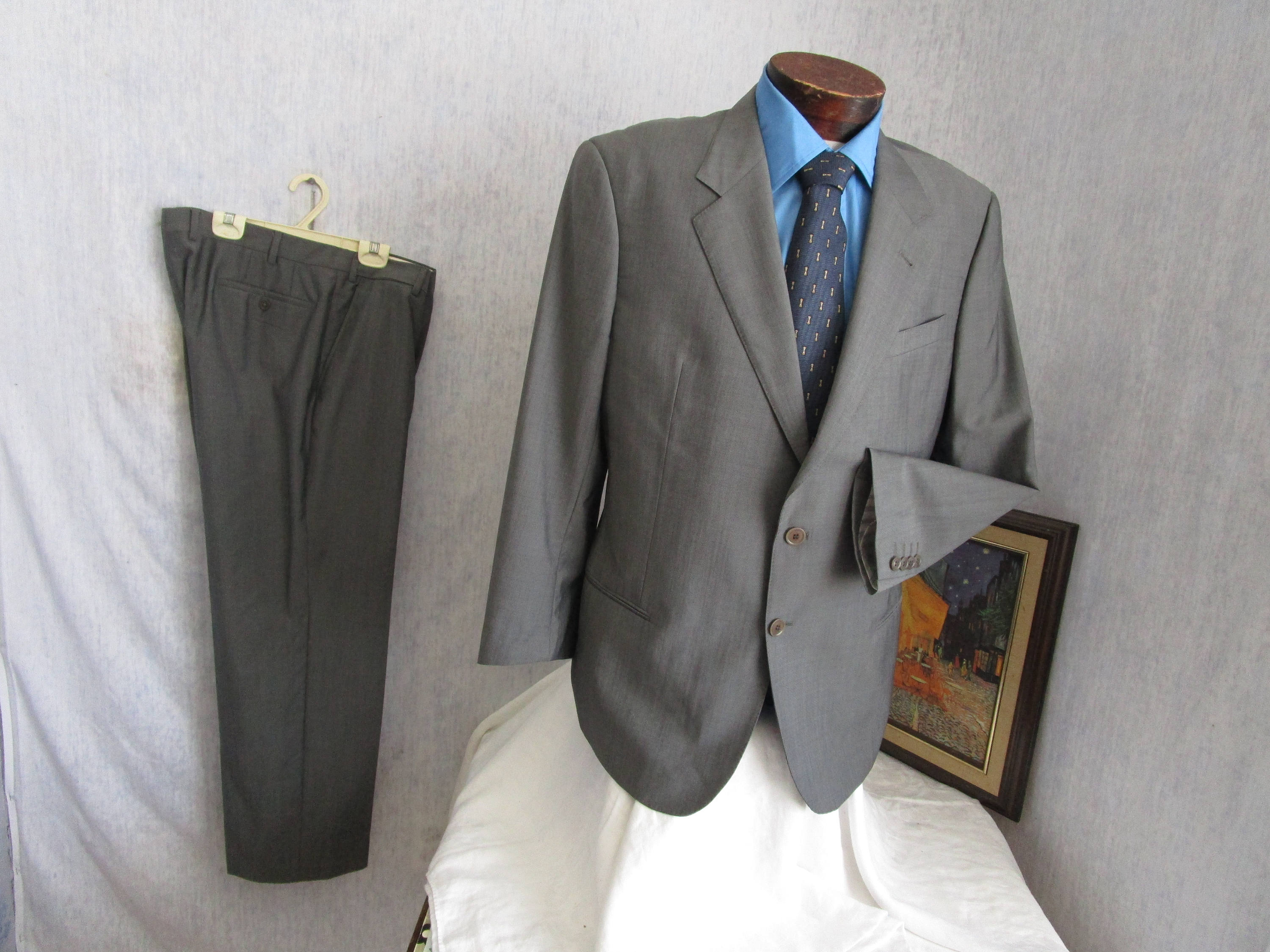 90 s 44R Armani Collezioni homme costume gris 90 homme s 44R Armani Collezioni homme 90 costume gris b7ff26