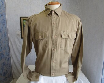 50s L Regent Work Shirt Beige