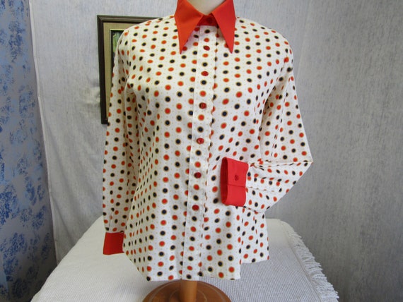 van heusen polka dot shirt