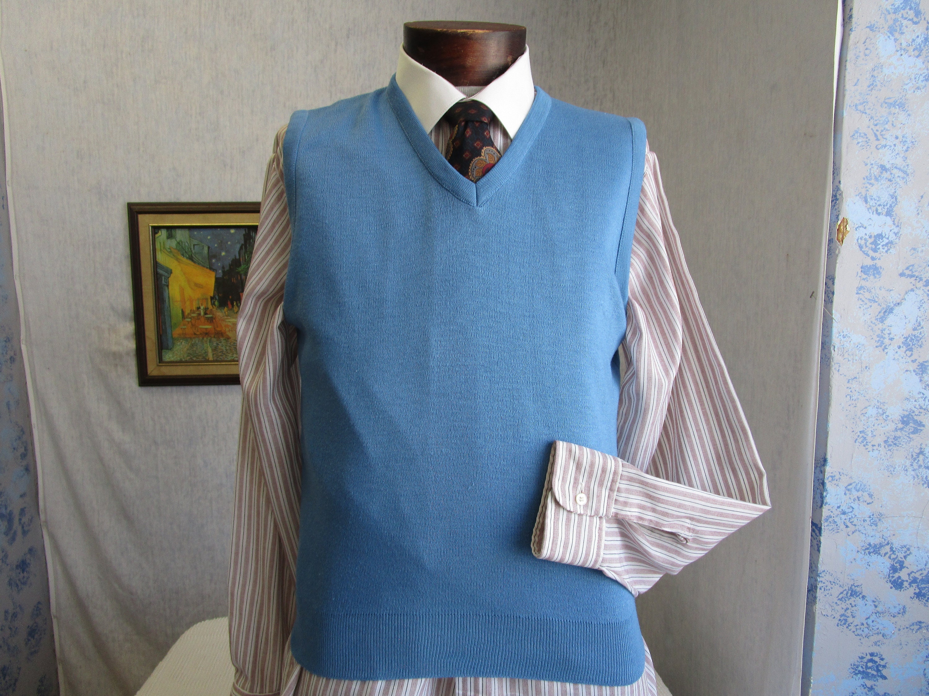 Acrylic Knit Pullover Vest - Etsy
