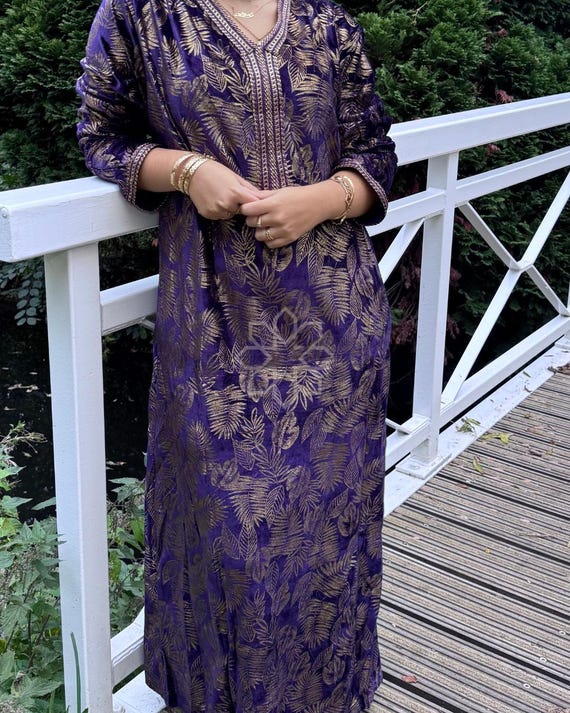 purple velvet embroidered dress Wedding Gown Hand Embroidered Dress in Purple Velvet Maxim Creation