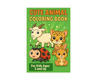 Animal Coloring Book for Kids | 40 Printable Pages (PDF Download