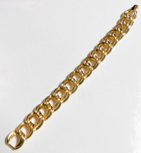 Vintage Avon Textured Link Bracelet, 1981 ~~ Chun… - image 4